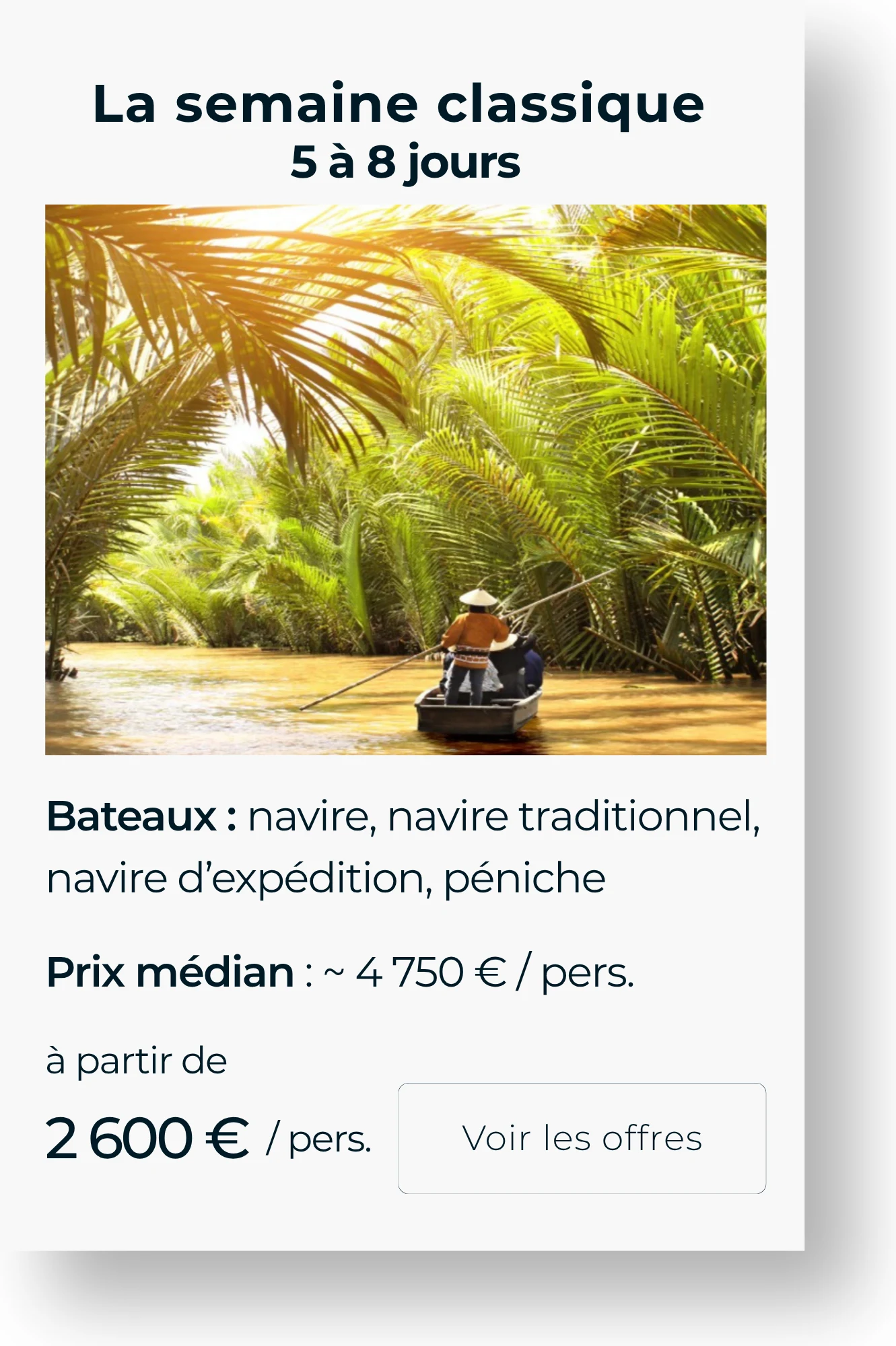 Croisière d'une semaine sur le Mékong, 5 à 8 jours